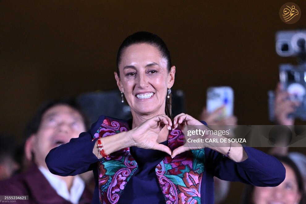 اولین زن فاتح انتخابات ریاست جمهوری مکزیک(عکس)