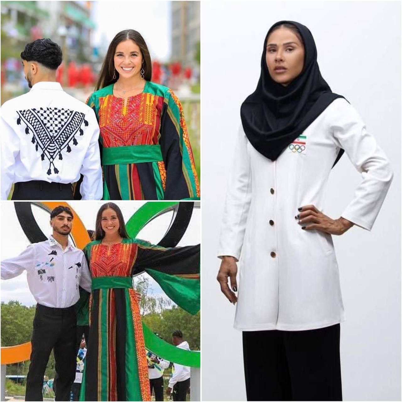 مقایسه لباس کاروان فلسطین و ایران در المپیک پاریس (عکس)